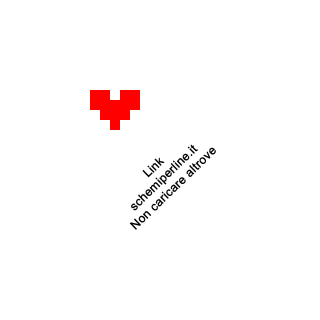 Biglietto d Amore Pokemon cuore in pyssla 5x4