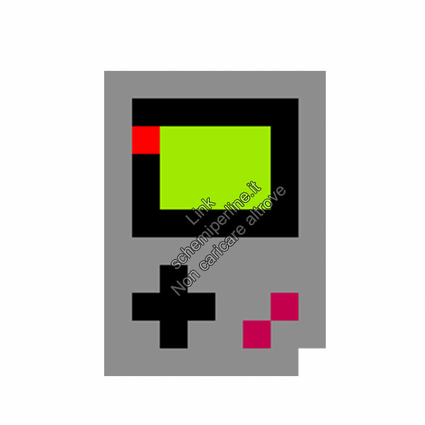 Console Game Boy DMG 001 schema pyssla 8x11