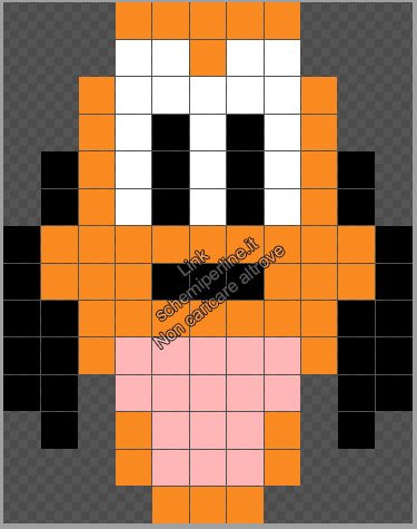 Disney Pluto schema gratis perline da stirare Pyssla Perler Hama 10x14