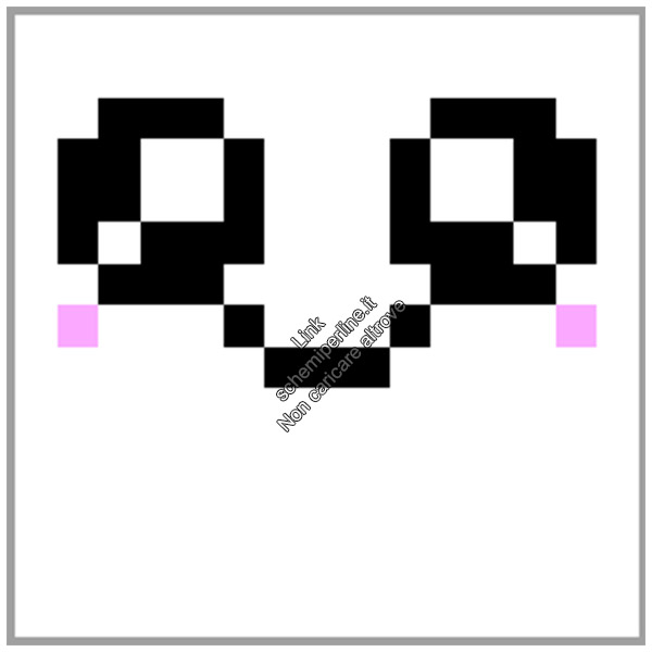Faccine giapponesi kawaii schemi perline pyssla hama beads ses creative 15x15 3