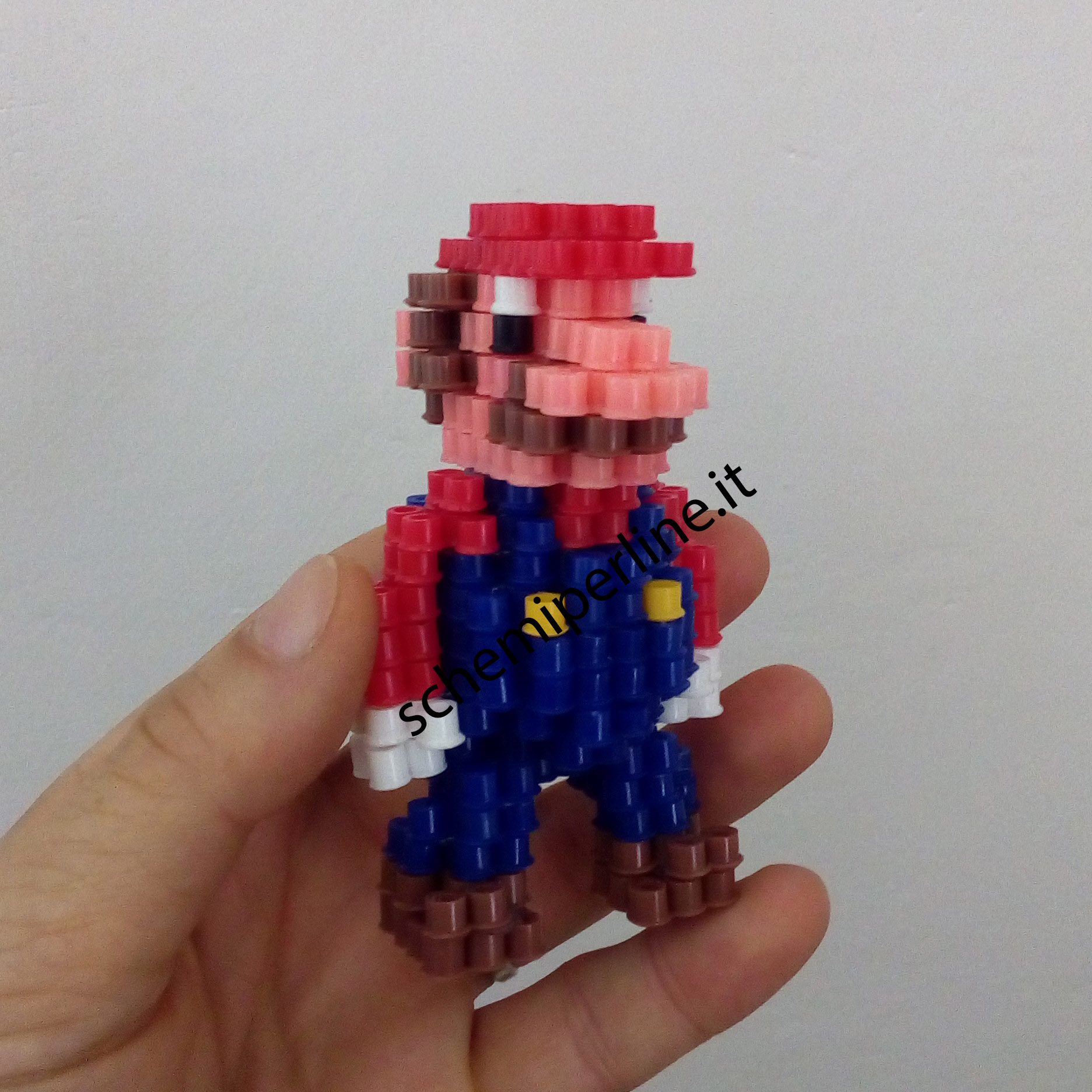 Foto del lavoro Super Mario Bros in 3D con le perline da stirare Pyssla 8