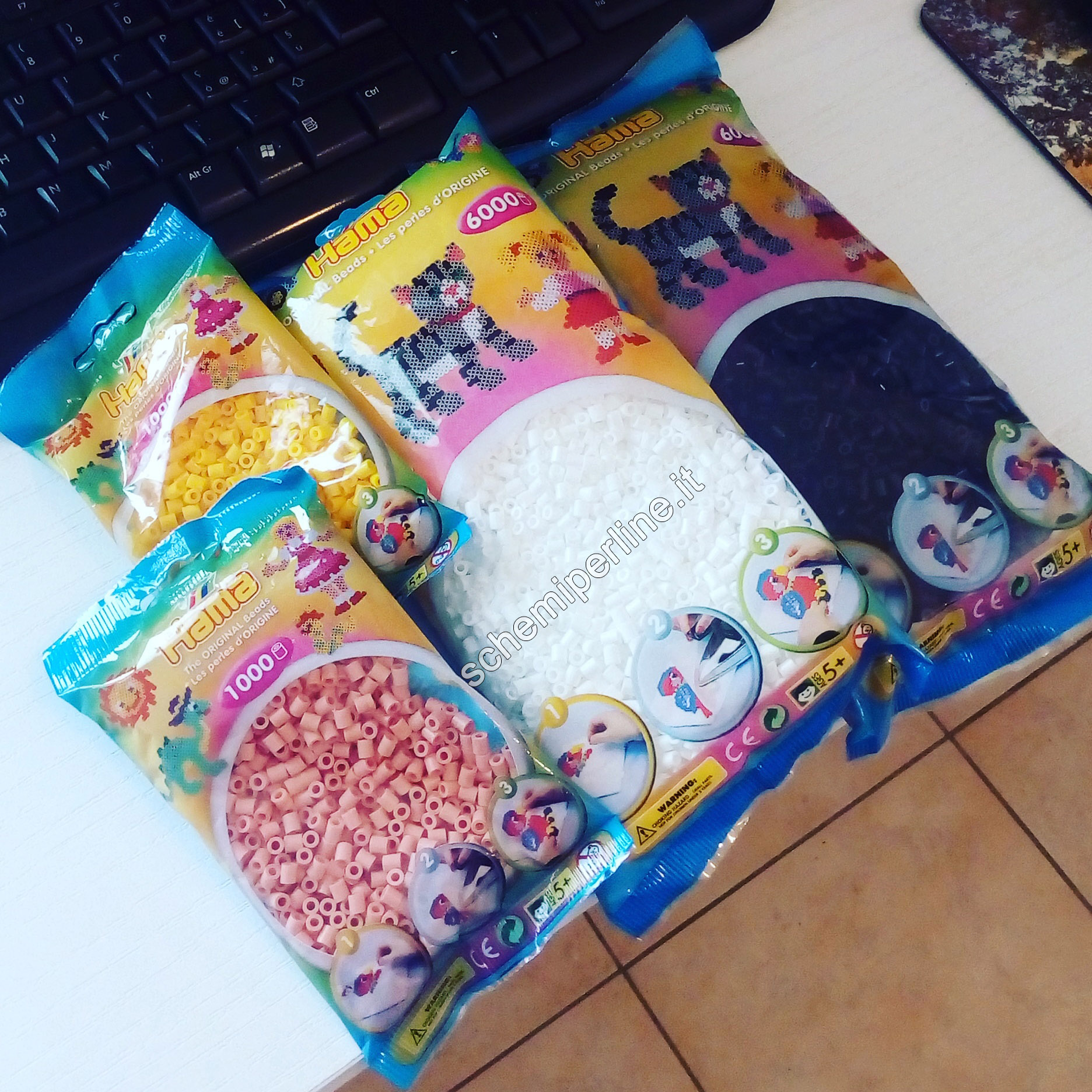 Hama Beads buste da 6000 perline appena arrivate