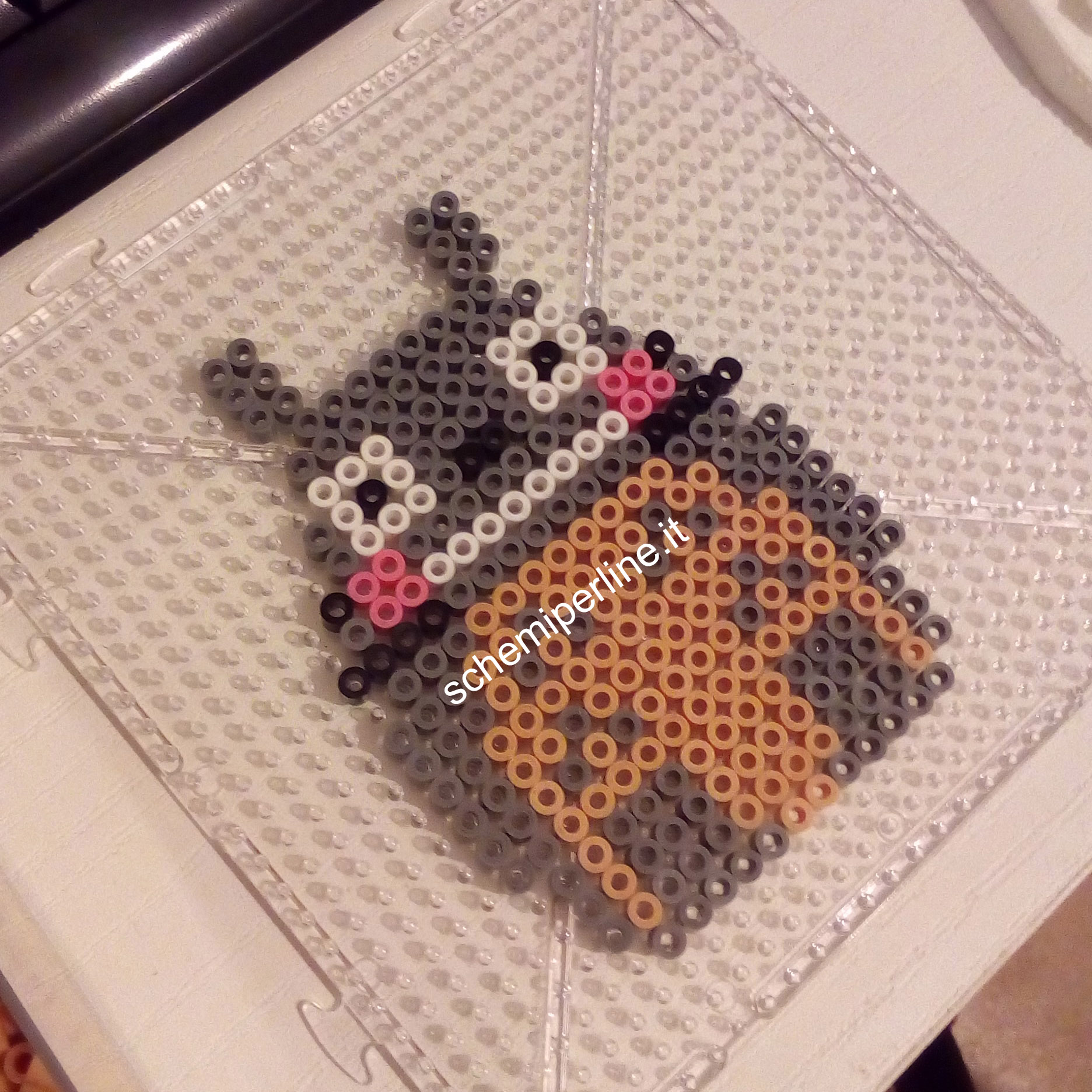 Il Mio Vicino Totoro foto lavoro Pyssla Hama 1
