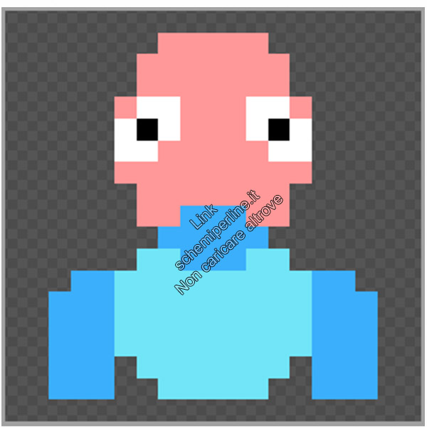 Il Pokemon Porygon schema pyssla hama beads gratis 15x17