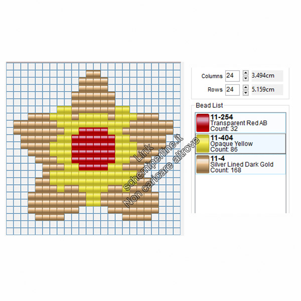 Il Pokemon Staryu schema perline da stirare Amazon Negozi Tiger 22x21