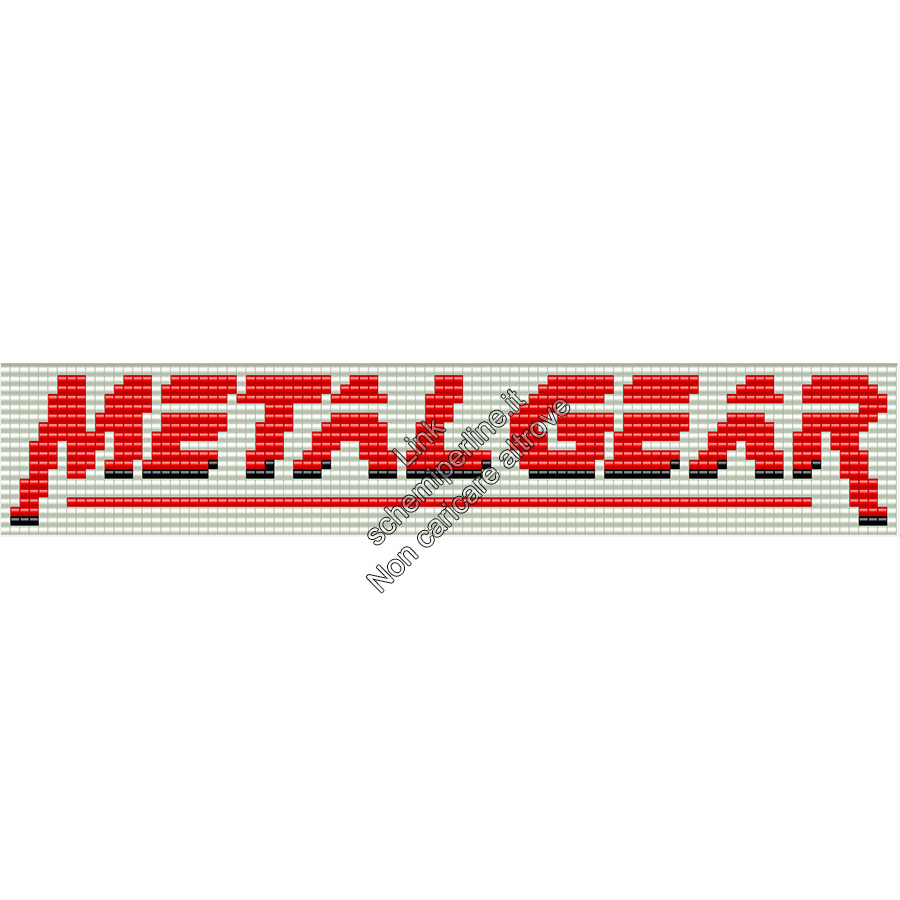 Logo Metal Gear Solid MGS schema perline da stirare pyssla amazon tiger 95x18 2