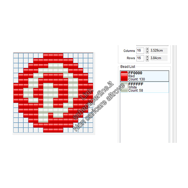 Logo Pinterest idea perline da stirare hama beads pyssla 16x16