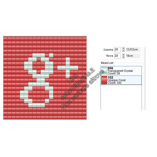 Logo di Google Plus schema perline a fusione hama beads pyssla gratis 20x20