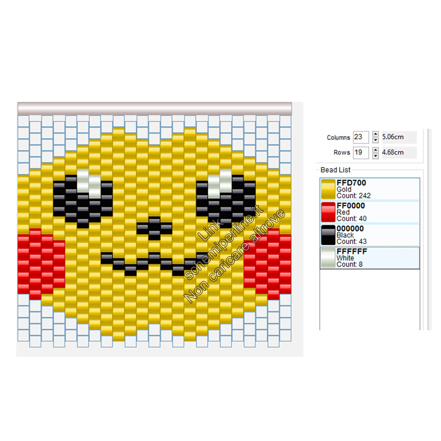 Maschera da indossare peyote brick stitch perline da stirare pyssla Pikachu