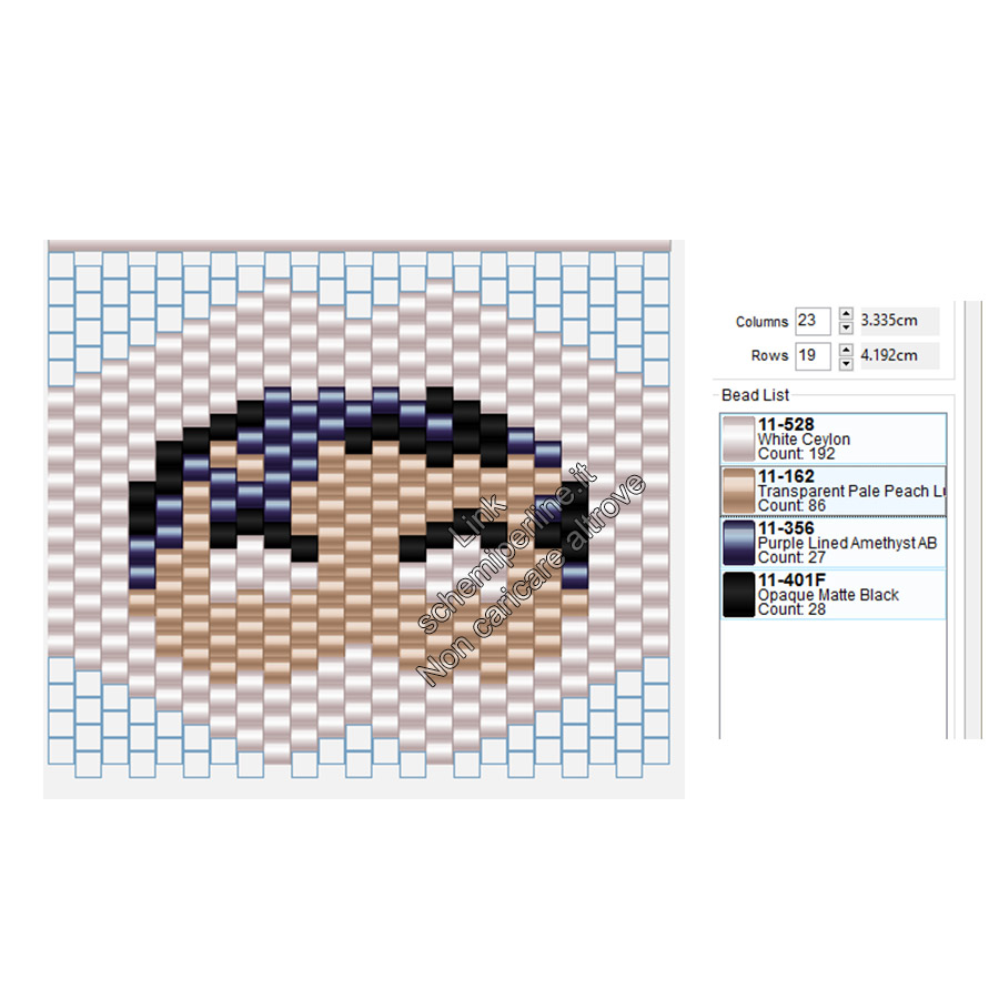 Maschera da indossare peyote brick stitch perline da stirare pyssla Superman