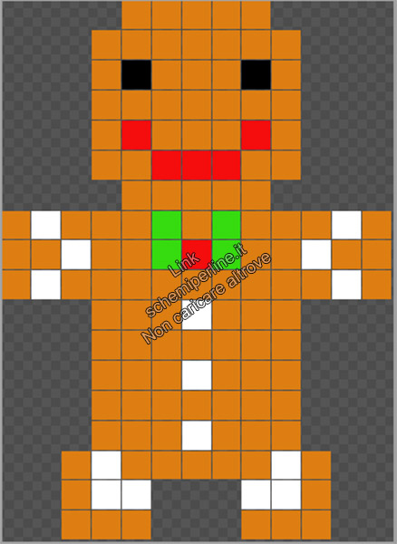 Omini pan di zenzero schemi gratis Natale perline da stirare pyssla hama beads 13x18 1