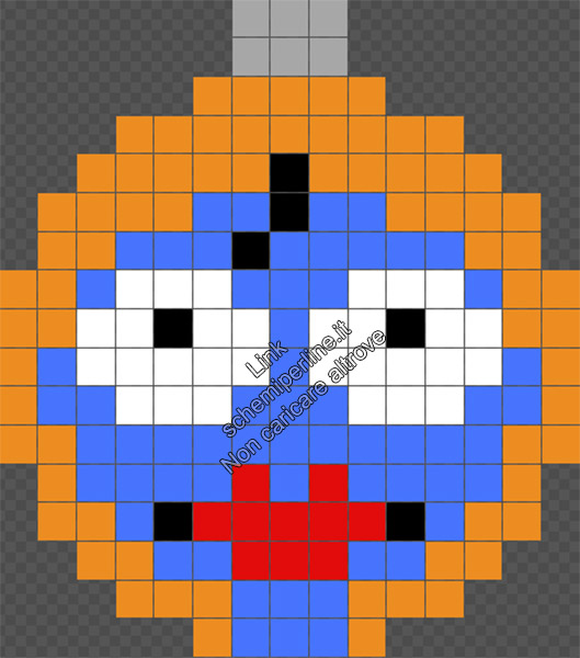 Pallina di Natale con le perline da stirare Pyssla Hama Beads Sally