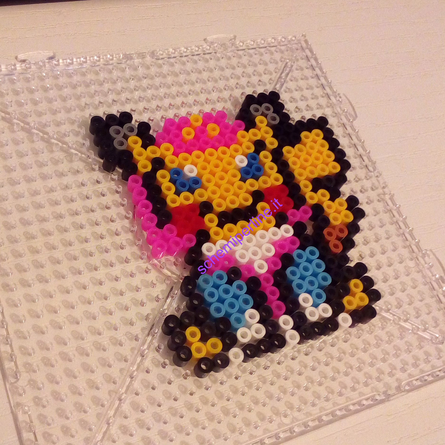 Pikachu Link e Principessa Zelda mashup foto lavoro Pyssla Hama Beads 2