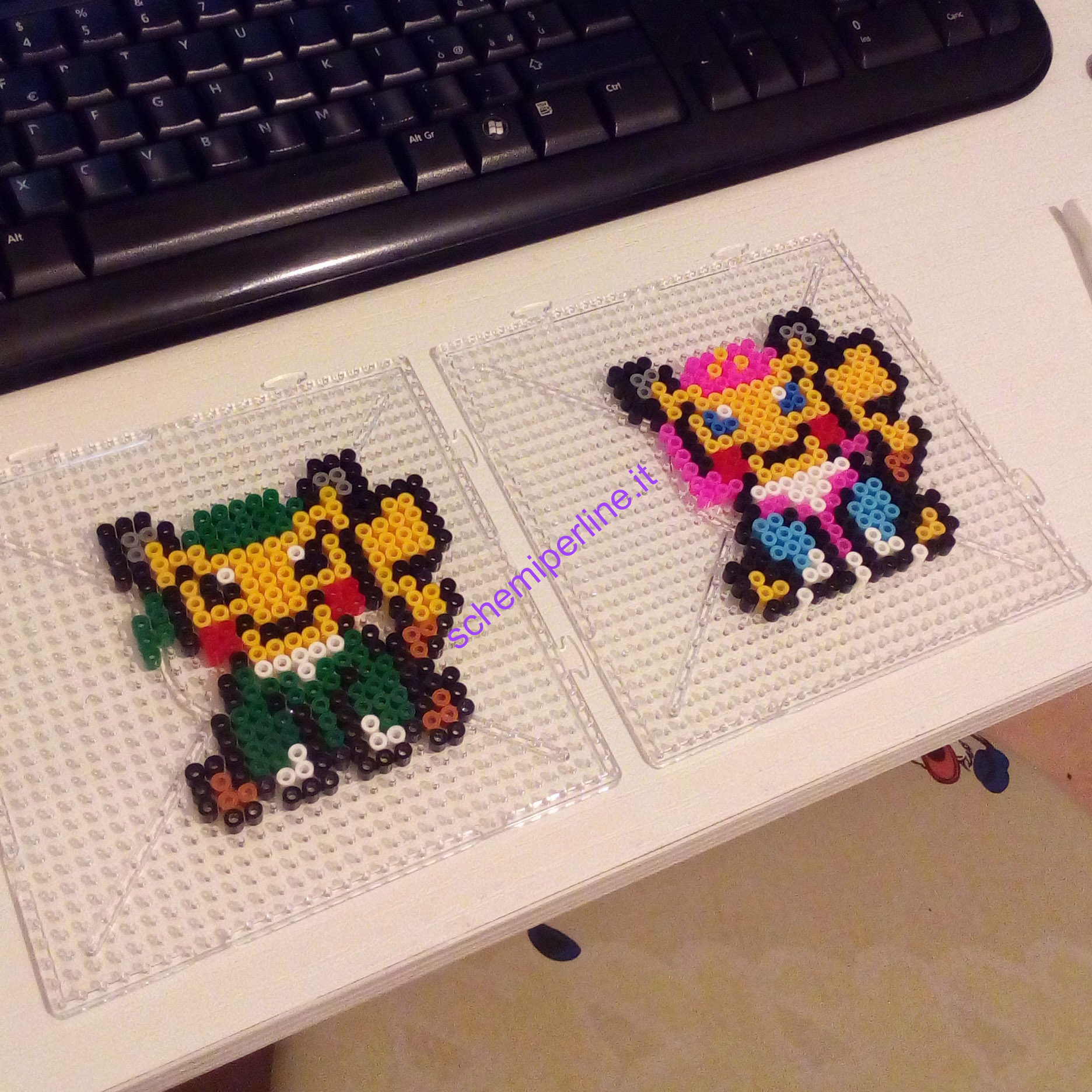 Pikachu Link e Principessa Zelda mashup foto lavoro Pyssla Hama Beads 3