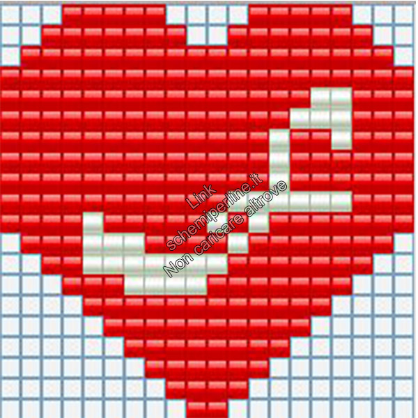 Portachiavi con iniziale schema pyssla hama beads 20x20 lettera F