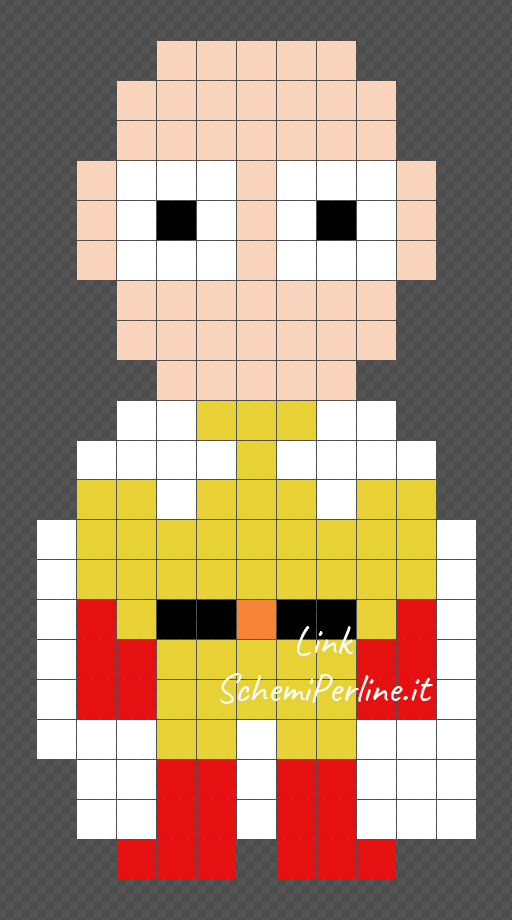 Saitama schema perline da stirare One Punch Man 11x21