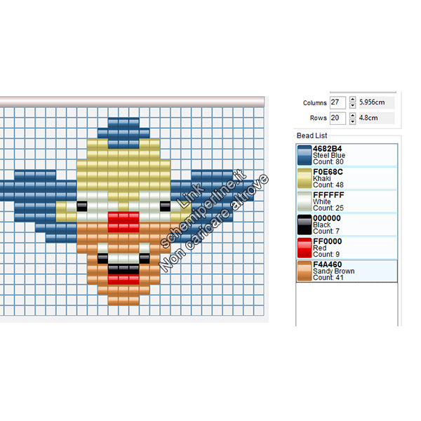 Schema Pyssla Krusty il Clown dei Simpson 27x20