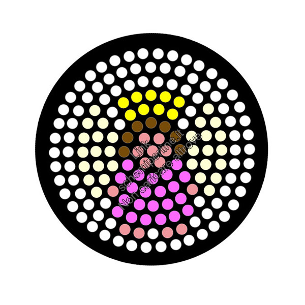 Schema angioletto rosa con le perline da stirare pyssla e base rotonda