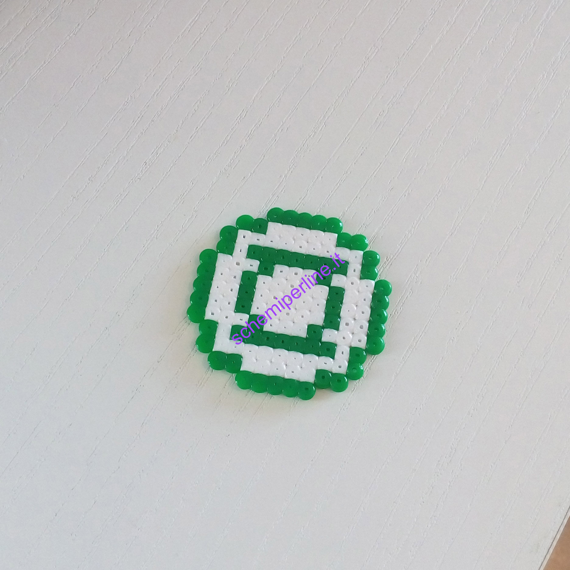 Supereroi con le Pyssla Hama Beads Lanterna Verde