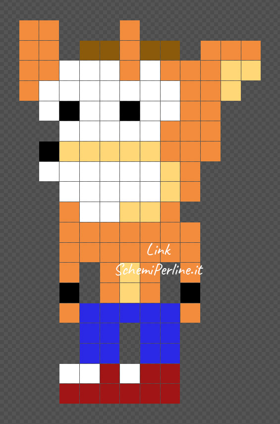 Crash Bandicoot schema pyssla gratis 12x19