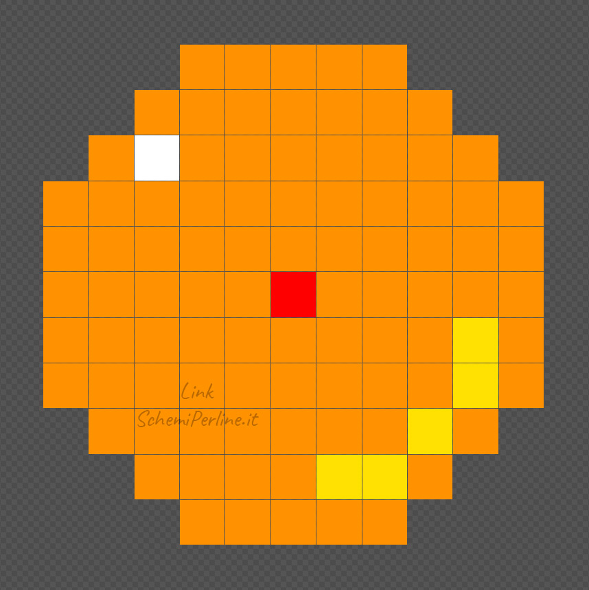 La sfera numero 1 di Dragonball schema Pyssla