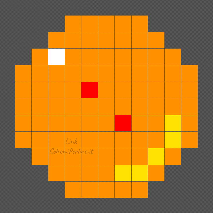 La sfera numero 2 di Dragonball schema Pyssla