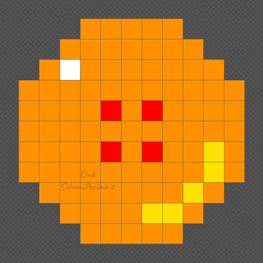 La sfera numero 4 di Dragonball schema Pyssla